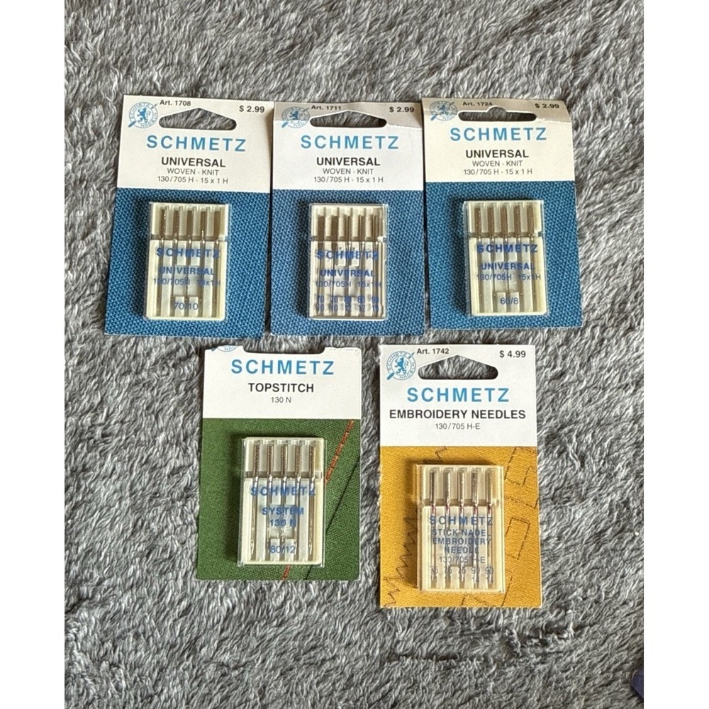 Lot Of Schmetz Sewing Needles Various NWT Universal Inc Woven‎ Knit Top Stitch